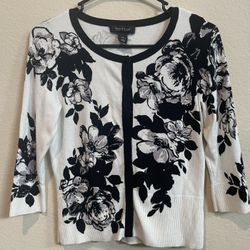 Womens Black And White Cardigan Size small White House Black Market