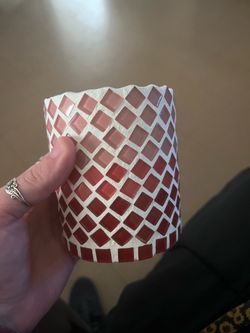 Mosaic vase/ candle holder