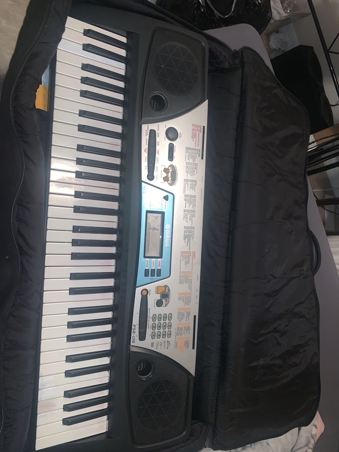 Yamaha Keyboard And Pro Tech International Case