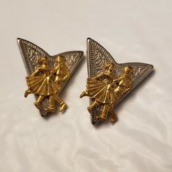 Vintage Metal Western Collar Tips - Pair