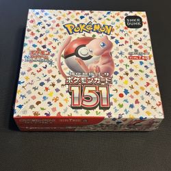 151 Booster Box Japanese NEW SEALED US SELLER- 20 Packs Inside