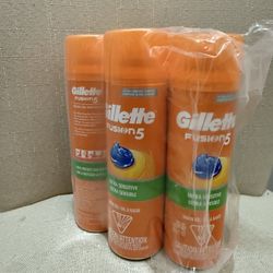NEW Pack of 5 - Gillette Fusion Shaving Gel