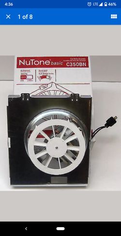 Nutone Bathroom Fan Exhaust Ventilation Air Movement Motor Assembly Part C350BN