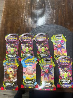 Pokémon Cards 8 booster packs