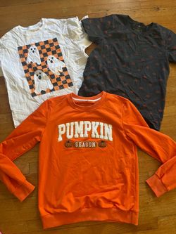 Halloween pumpkin women t shirt small