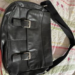 Fossil Leather Messenger Bag