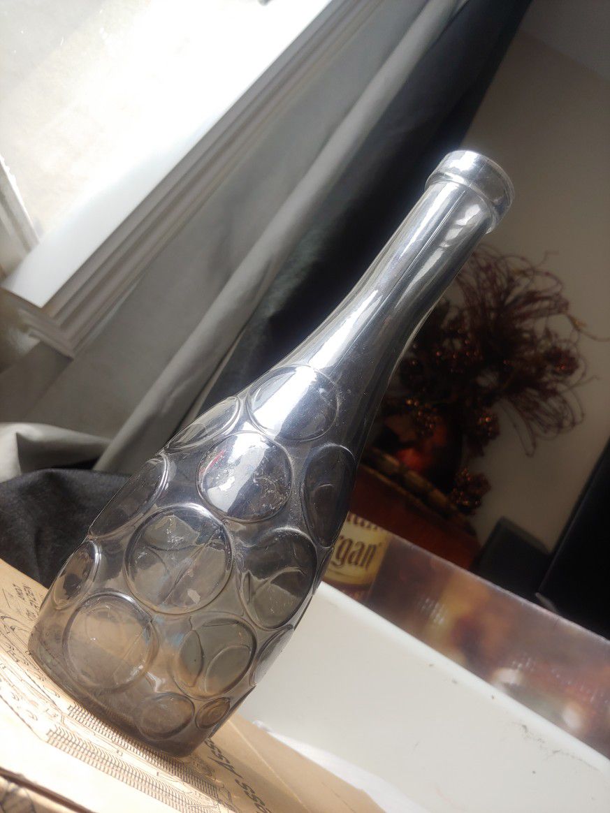Decorative LOVLIG Black Bubble Bottle Vase