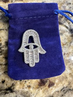 🔥👀🔥 Evil Eye Hamsa Hand Good Luck Charm Pendant Fatima
