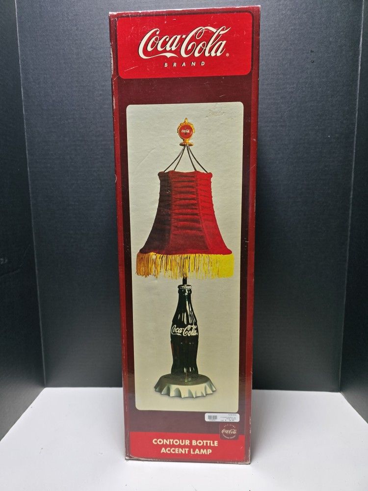 Coca Cola Contour Bottle Accent Lamp From Spencer's Gifts Dated 2002