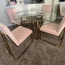 ROUND DINING TABLE IN GOLD ⭐️🌟