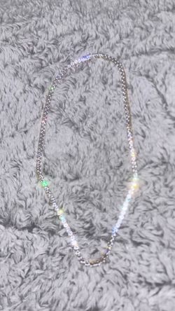 GLD plated moissanite Tennis chain