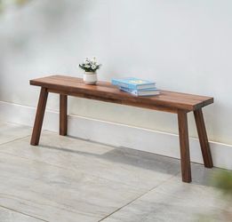 47”Solid Wood Bench for Entryway, Bed Bench, Dining, Plant Stand - Wooden Bench Indoor