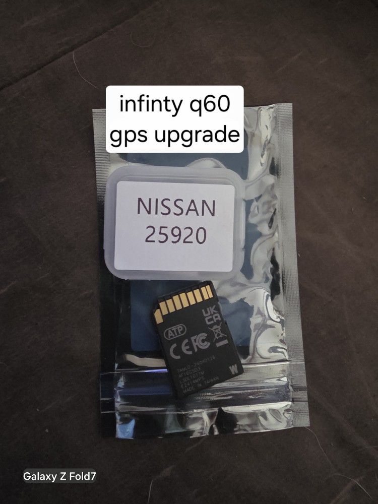 Infinity GPS Map Upgrade