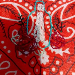 Hand Embroidered Boho Bandana 