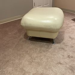 Leather Ottoman 