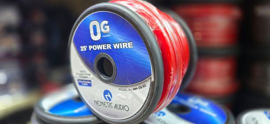 Nemesis Audio 0G 25ft Red Power Wire