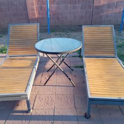 Pool Side Mini Table and Chairs