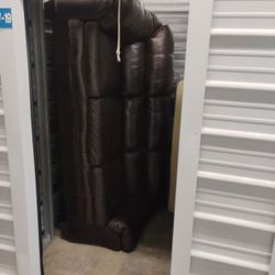 $400 Obo Leather Couch (100% Leather) Barely Used 