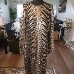 Black and Gold  Dress Size 14