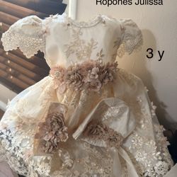 Vestido para bautizo 
