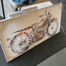 Motorcycle Canvas Poster 