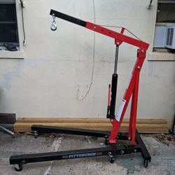 Yes, It's Available Pittsburgh 1 Ton Engine Hoist 