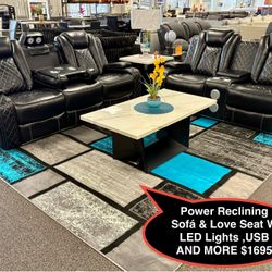 CLEARANCE  SALE  !!! New Reclining Sofa & Love Seat 