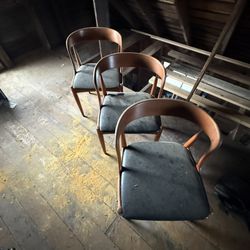 Danish Teak Mid Century Modern Chairs