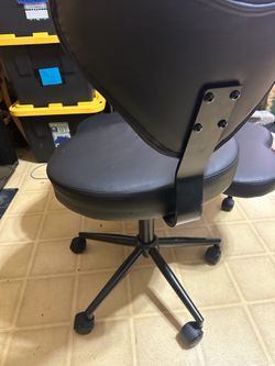Ergonomic Saddle Office Chair with Back Support – Adjustable Rolling Desk Chair