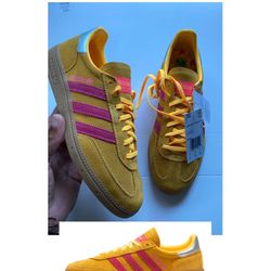 adidas Handball Spezial Womens Fashion Sneakers in Spark Pink sz 9.5 NEW NO BOX!