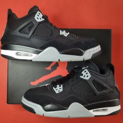 Jordan 4 Black Canvas
