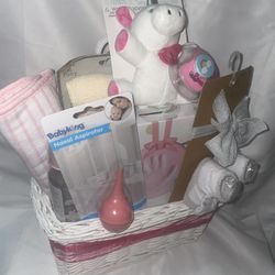 Baby girl Gift Basket 
