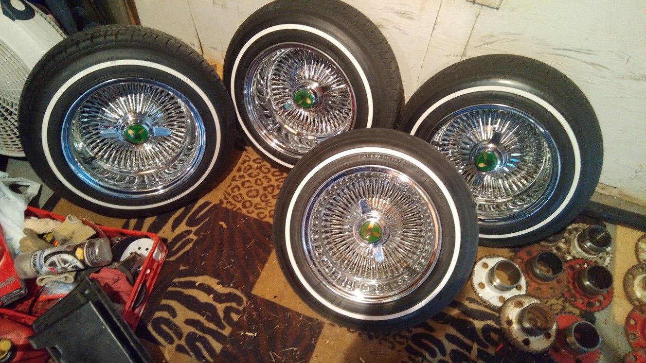 13x7 All Chrome Wire Wheels Spoke Rims For Sale In Houston Tx Offerup