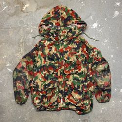 1970s Swiss Army M70 Alpenflage Camo Military Parka Field Jacket