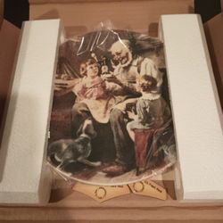 Norman Rockwell Plate"The Toy Maker" Heritage Collection Limited Edition #21602A
