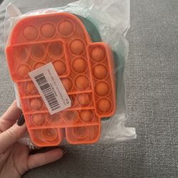 NEW 2 Pack Pop It Fidget Sensory Fidget Toy Push Bubble,Relief Stress Pop Toy Squeeze Silicone Toy