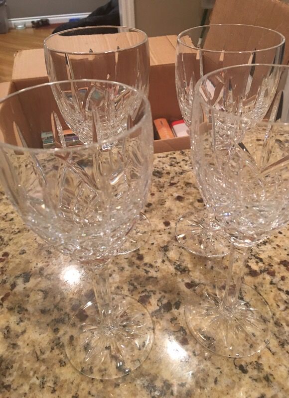4 Waterford crystal goblets -Argyle