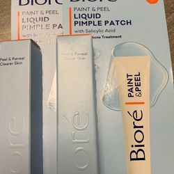 Bioré Paint & Peel Liquid Pimple Patch acne treatment.