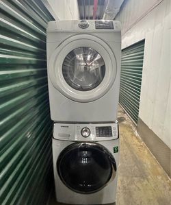 Samsung Washer & Gas Dryer Set - Front Load High Efficiency Combo (DV