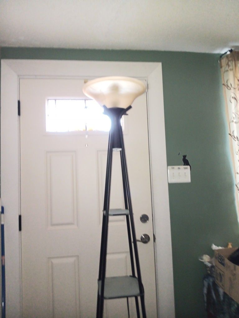 Floor Lamp, 3 Tier Modern Shelf 69"tall.