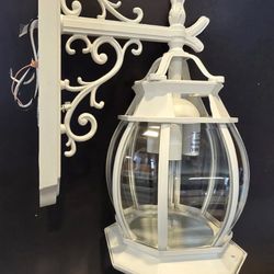 Krychiler Outdoor (3 Light) Wall Mount Lantern Sconce Lamp - White (23" High) - 29.99