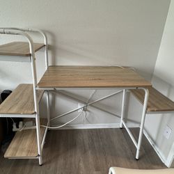 Small Desk With Shelves 