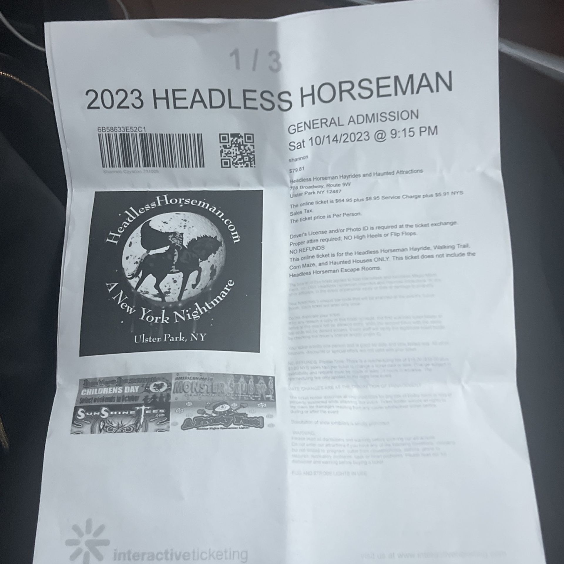 Headless Horseman Haunted
