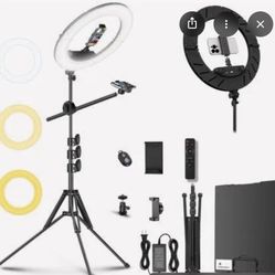 6’ Tripod, Ring Light, Carrying Bag and Remote Control 