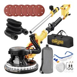 Drywall Sander, 950W 8.5A Electric Drywall Sander with Vacuum Dust Collector, 9 Variable Speed RPM, Foldable & Extendable Handle,Wall Sander f