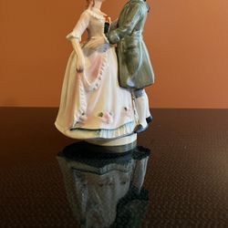 Vintage Price Import Dancing Victorian Couple Music Box “Somewhere My Love”