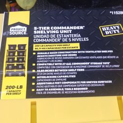 Project Source Commander 5 -Tier Heavy Duty Shelving Unit