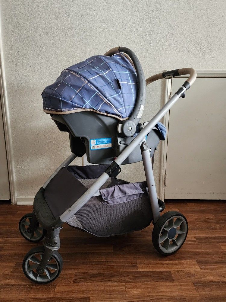 Monbebe Modular Travel System, Plaid, Infant, Unisex