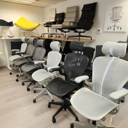 New & used HERMAN MILLER AERON- EMBODY- COSM- SAYL- EAMES CHAIRS AVAILABLE PICK UP- SHIPPING- DELIVERY 
