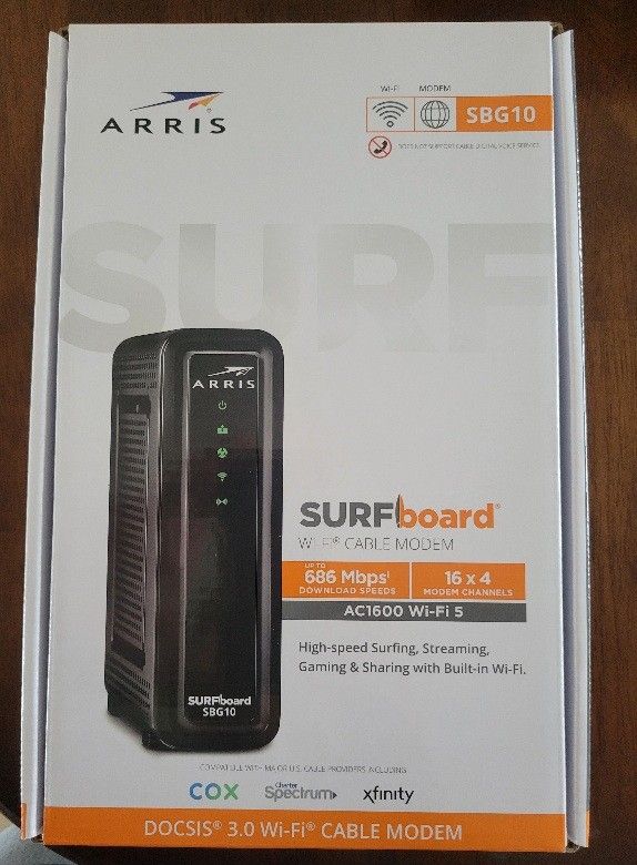 NEW Arris Surfboard WI-FI Cable Modem